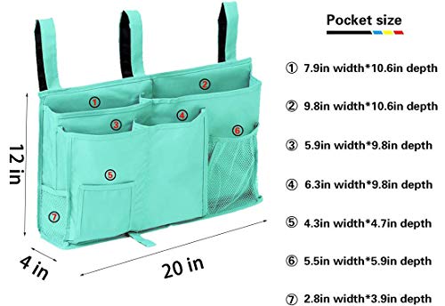 Pimzua Bunk Top Bed Under Bedside Caddy Cup Holder For Outdoor,Home Bed Rail,Armchair,Dining Room,Camping,Reclining Sofa,Rv,Futon Adjustable Arms Reach Organization Caddies For Laptop,Paper,Pad