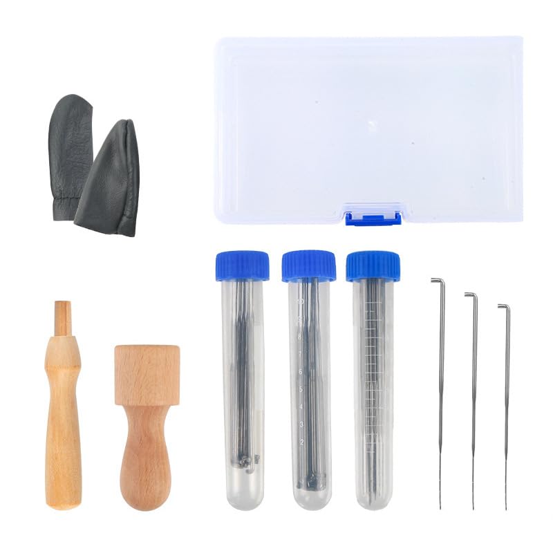 Needle Felting Kit, a Complete Needle Felting Set That Includes 1-8 Hole Handles, Various Sizes of Needles (coarse, Medium, and fine), and a Pen-Style Needle Felting Tool. This kit is Perfect