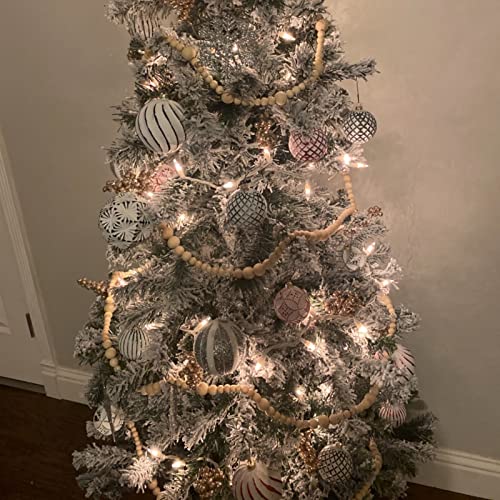 600 Pieces 20mm and 16mm Wood Beads Unfinished Natural Wooden Loose Beads Round Ball Wood Spacer Beads for Crafts DIY Jewelry Making