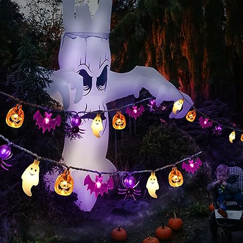 Dontsri Solar Powered Halloween Lights, 40 LED, 8 Modes, Waterproof, Auto On/Off, Outdoor Use