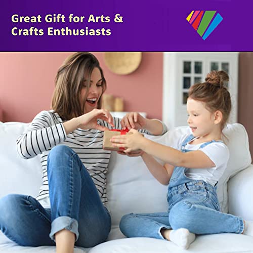 2-Piece Diamond Painting Kits for Adults and Kids，5D DIY Full Drill Round Art Gems Mushroom Forest Diamond Art Perfect for Home Wall Deco Diamond Dotz 12"x16"