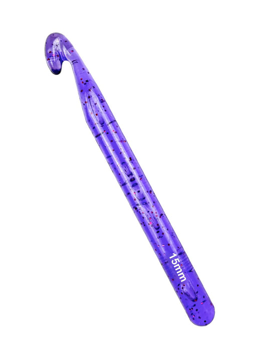 Weabetfu 15mm Large Crochet Hook,Huge Crochet Hooks for Chunky Yarn,Ergonomic Knitting Giant Crochet Hooks,Big Crochet Needles for Knitting Yarn Carpet Scarf Wool Roving