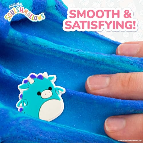 SQUISHMALLOWS Original Tatiana The Dragon Premium Scented Slime, 8 oz. Smooth Slime, Blue Raspberry Scented, 3 Fun Slime Add Ins, Pre-Made Slime for Kids, Great 6 Year Old Toys, Super Soft Sludge Toy