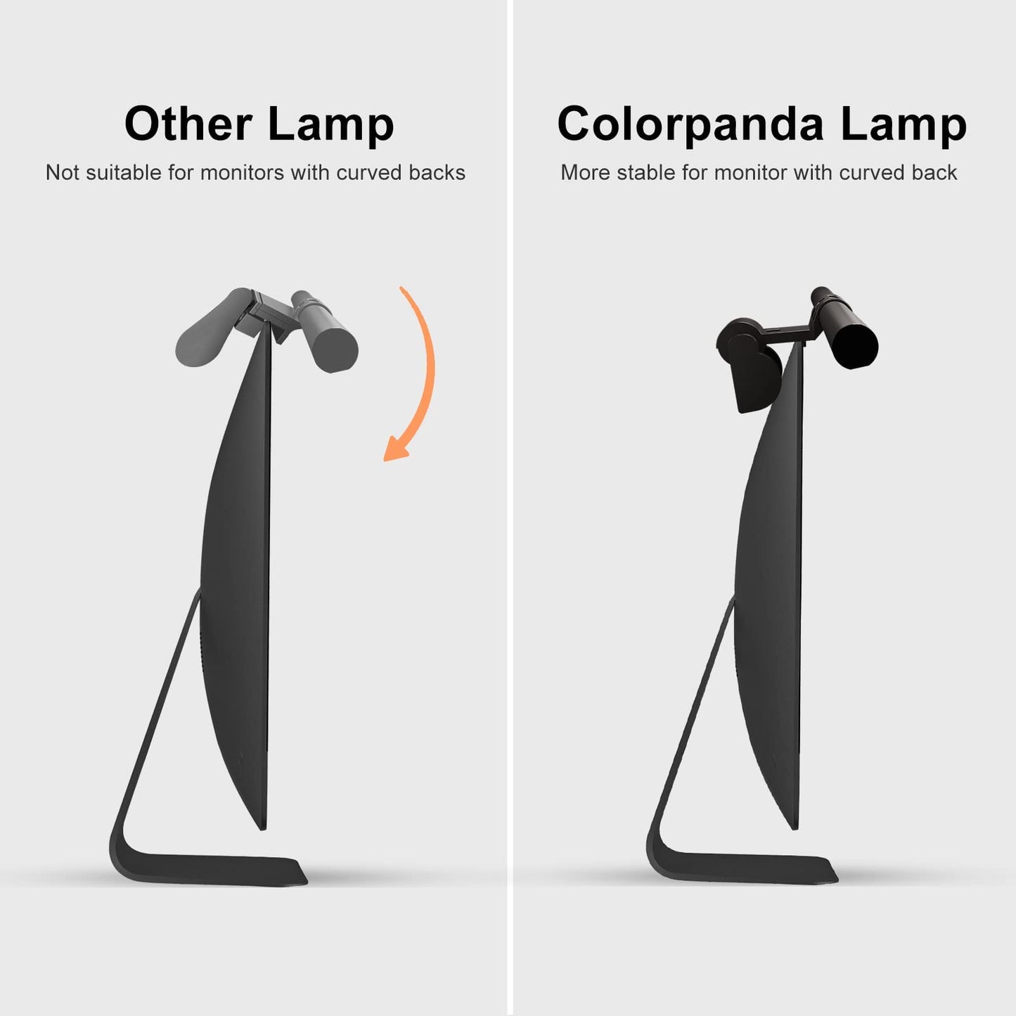 Colorpanda Monitor Light Bar 16.14‘’, Eye-Care USB Reading LED Task Lamp with Touch Control, No Screen Glare Dimmable Desk Lamp Computer Monitor Light Bar for Screen Home Office