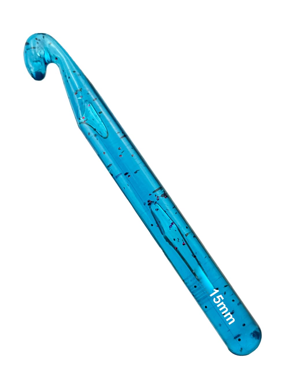 Weabetfu 15mm Large Crochet Hook,Huge Crochet Hooks for Chunky Yarn,Ergonomic Knitting Giant Crochet Hooks,Big Crochet Hooks for Knitting Yarn Carpet Scarf Wool Roving, Blue
