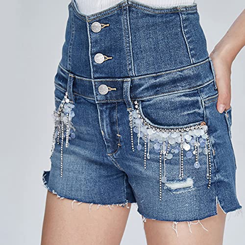 4000pcs Mixed Size Hot Fix Round Crystals Gems Glass Stones Hotfix Flat Back Rhinestones (Clear Crystal)