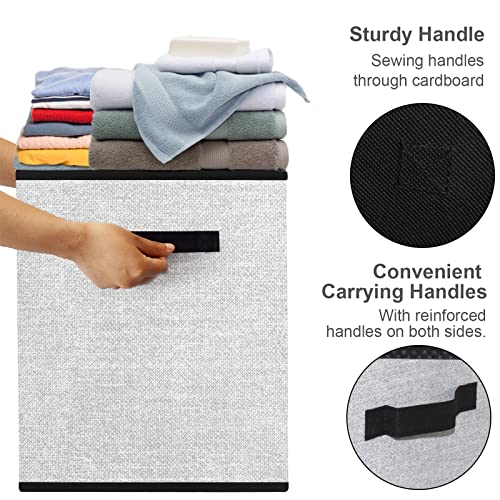 homyfort Large Toy Box Storage Chest for Girls Kids,Collapsible Toy Bin Organizer Basket with Lids for Blanket,Toys,Toddler,Nursery,Playroom (White)