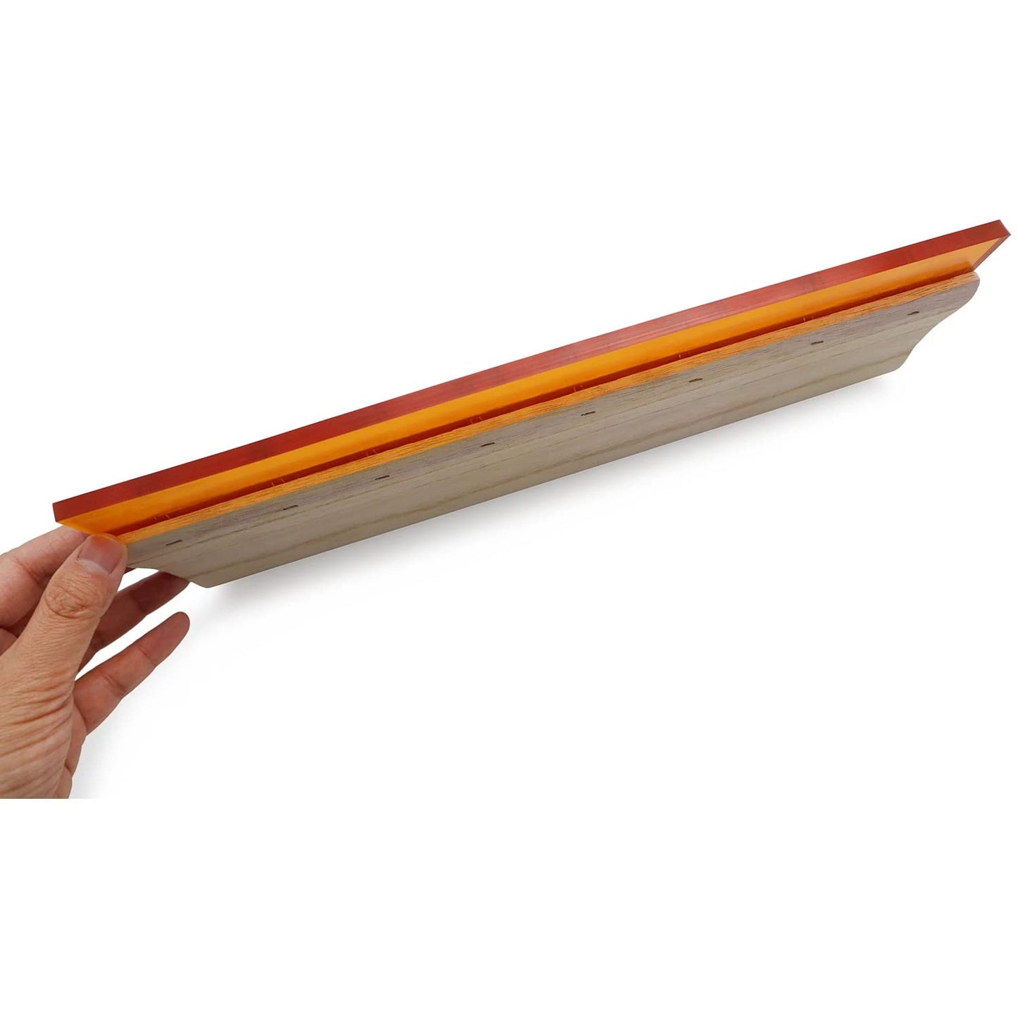 INBYME Silk Stencil Screen Printing Squeegee, 3 Size 5.9 inch/9.4 inch/13.7 inch Water Squeegee, 75 Durometer Wooden Ink Scraper for Screen Printing
