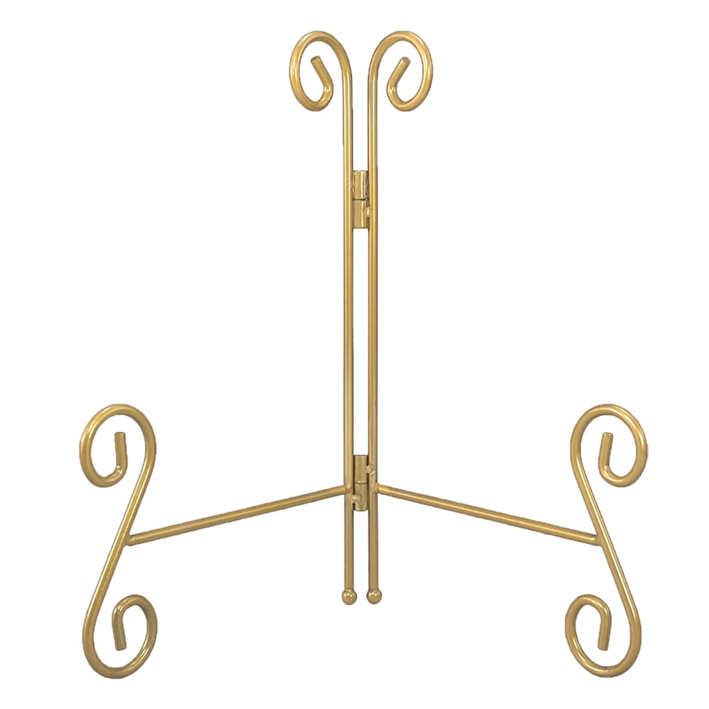 Gold Plate Stand, 6 Inch Decorative Plate Holder for Displaying Platters, Heavy-Duty Metal Easel Stand for Picture, Photo Frame, Plates, Books and Round Objects