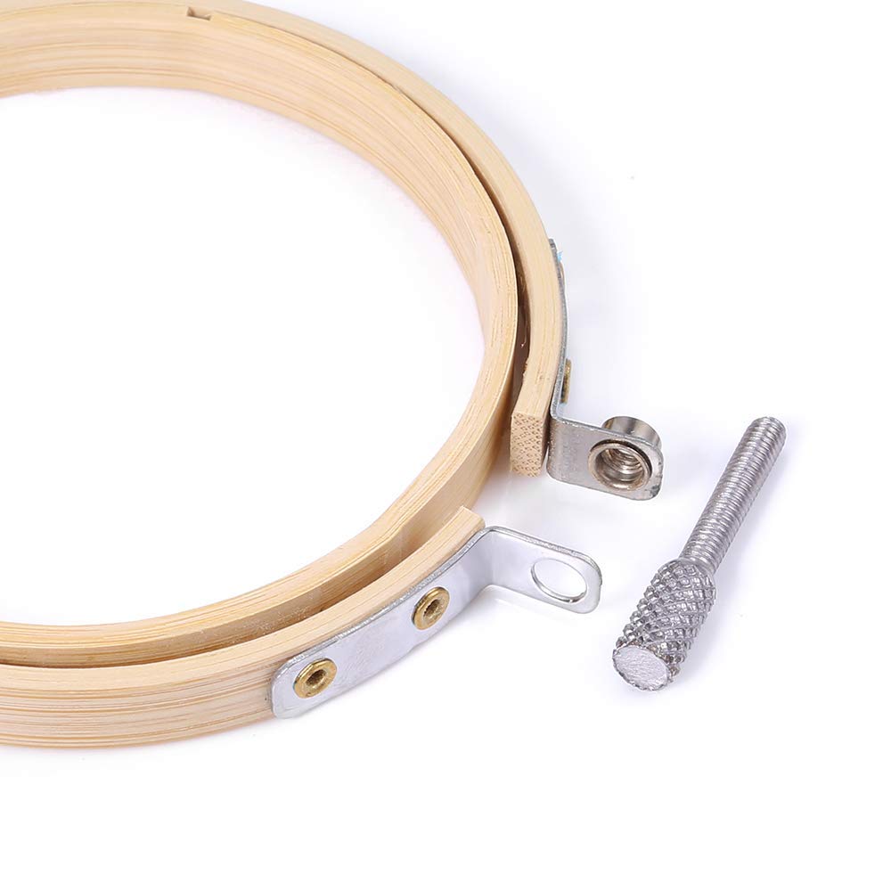 Caydo 12 Pieces 4 Inch Round Embroidery Hoop Bulk Wholesale Circle Cross Stitch Hoop Ring