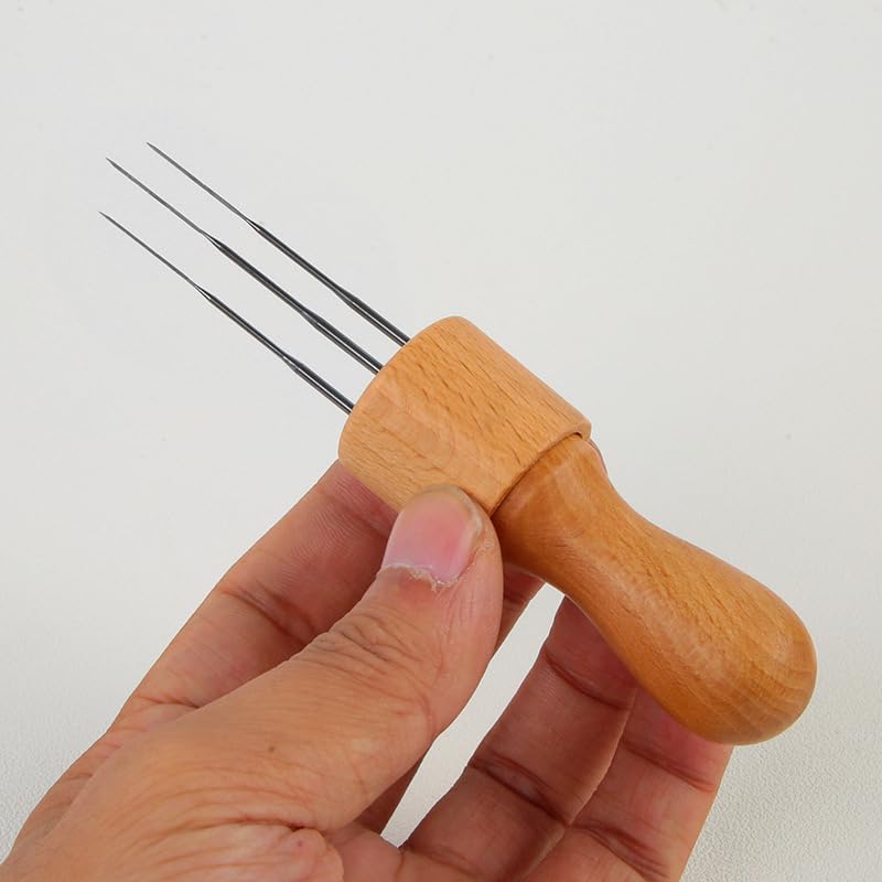 Needle Felting Kit, a Complete Needle Felting Set That Includes 1-8 Hole Handles, Various Sizes of Needles (coarse, Medium, and fine), and a Pen-Style Needle Felting Tool. This kit is Perfect