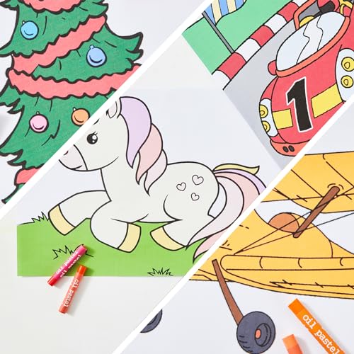 Art Supplies, 215-Piece Art Set Crafts Drawing Kit with Trifold Easel, Includes Preprinted Paper, Oil Pastels, Crayons, Colored Pencils, Smock & More Gifts for Girls Boys Teen Ages 4-6-8-9-12