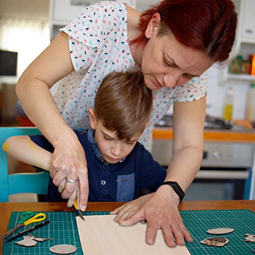 Unfinished Wood, 8 Pack Basswood Sheets for Crafts, Craft Wood Board for House Aircraft Ship Boat Arts and Crafts, School Projects, Wooden DIY Ornaments (12 x 8 x 1/16inch)