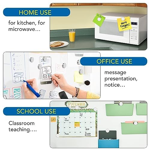 DIYMAG 100Pcs Refrigerator Magnets, Small Round Disc Magnets for Crafts, Premium Brushed Nickel Tiny Fridge Magnets, Office Magnets, and Whiteboard Magnets