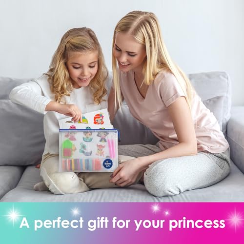 Halmolife 5D Diamond Painting Stickers Kits for Kids and Adult Beginners Gem Paint by Numbers Diamonds Arts for Boys and Girls Ages 6 7 8-12 DIY Princesses kit with Dots Gifts for Kid