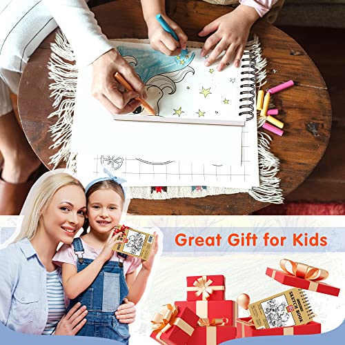 FIXSMITH 5.5"X8.5" Sketch Book | 80 Sheets (68 lb/100gsm) Sketchbook | Top Spiral Bound Artist Sketch Pad | Acid Free Drawing Pad | Ideal for Kids, Beginners, Artists & Painters | Bright White