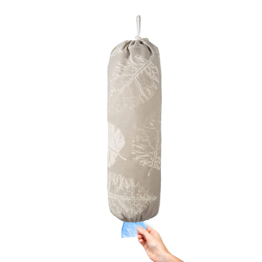 TOGETRUE Plastic Bag Holder, Wall Mount Plastic Bag Organizer Dispenser, Heavy Duty Grocery Bag Storage Holder for Home Kitchen Camper (Tablet Leaves)