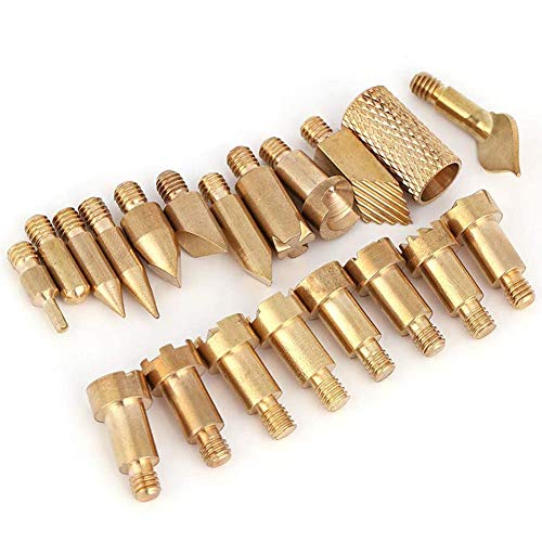 23Pcs Pyrography Wood Burning Tips, Wood Burning Tool Kits Carving Iron Tip for Embossing/Adults/Beginners/Birthday/Wedding Anniversary/Halloween/Christmas DIY
