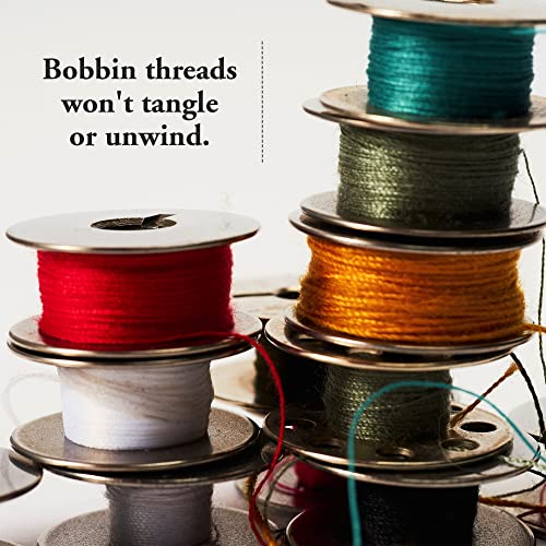 BobbinSaver Sewing Machine Bobbin Organizer - Holds 20+ Bobbins - Red