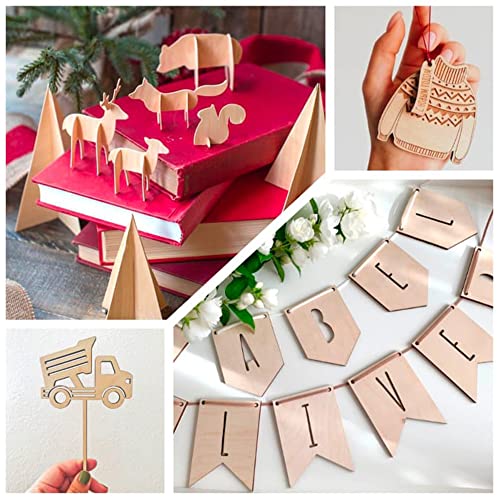 PlankKers Basswood Sheets 12"x8"x1/16 (6 Pack)- Thin Balsa Wood Sheets for Craft, Laser, Wood Burning, DIY Projects- Unfinished Plywood Sheets with Smooth Surfaces Can Be Cut and Painted to Any Shape