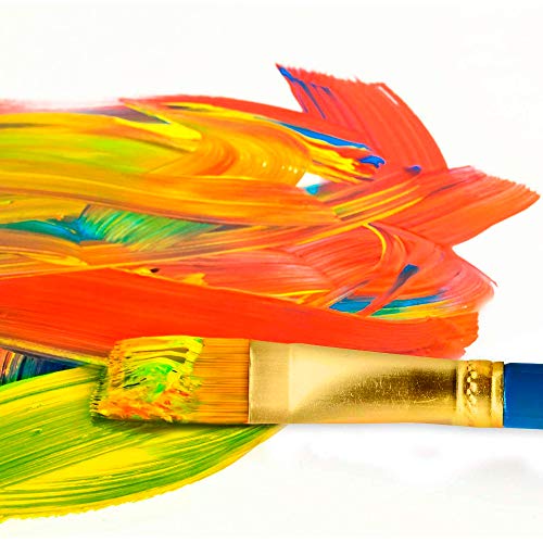 Tritart Acrylic Paint Set - 15 x 0.6oz Paints for Canvas Painting & Artists Painting Supplies - Acrylic Paint Set for Adults and Kids with Free Brush