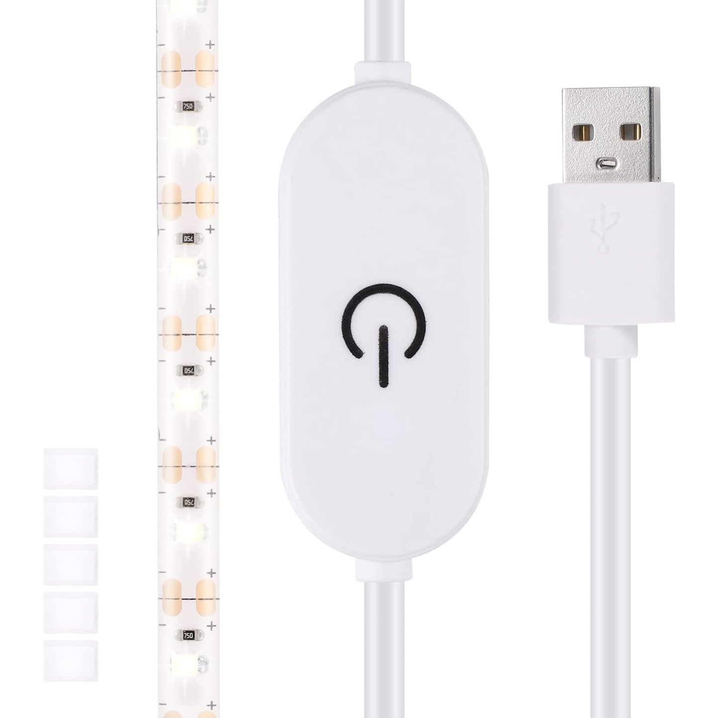 LED Strips Sewing Machine Cold White Light Self-Adhesive LED Strip Light 2 Meters 5V USB 6500K