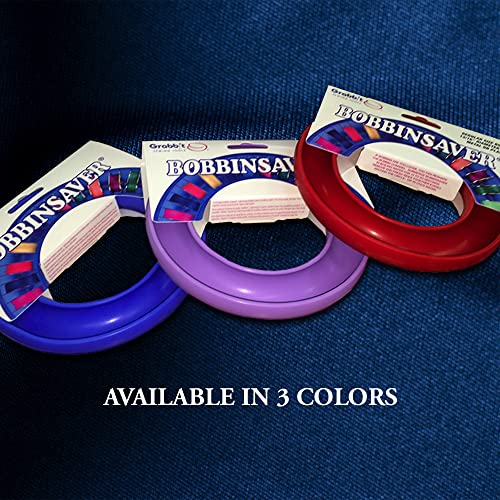 BobbinSaver Sewing Machine Bobbin Organizer - Holds 20+ Bobbins - Red