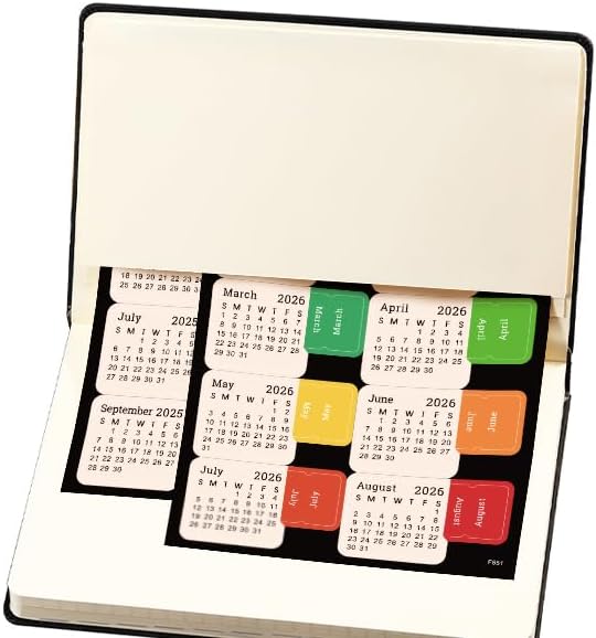 2025-2026 Planner - Academic Planner 2025-2026, 12-Months 25-26 Planners Weekly and Monthly, Jul. 2025 - Jun. 2026, 5.75" x 8.25", Saffiano Leather with Thick Paper, Back Pocket with 40 Notes Pages