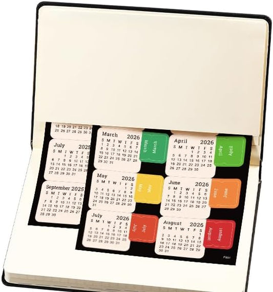 2025-2026 Planner - Academic Planner 2025-2026, 12-Months 25-26 Planners Weekly and Monthly, Jul. 2025 - Jun. 2026, 5.75" x 8.25", Saffiano Leather with Thick Paper, Back Pocket with 40 Notes Pages