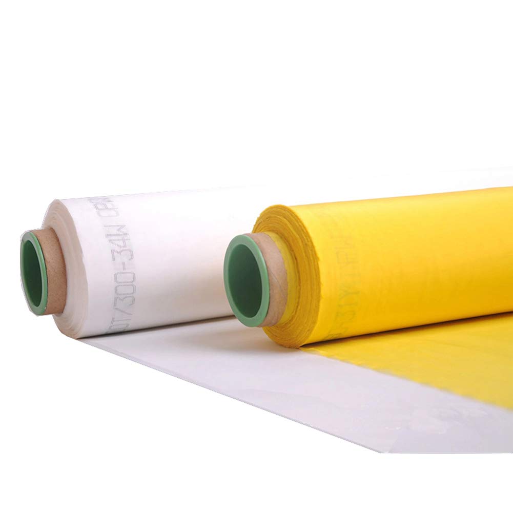 110 Mesh 3 Yards 50Inches(1.27m) Width Silk Screen Printing Fabric Mesh Screen Printing Mesh Wide High Tension Mesh Making Ink Supplies