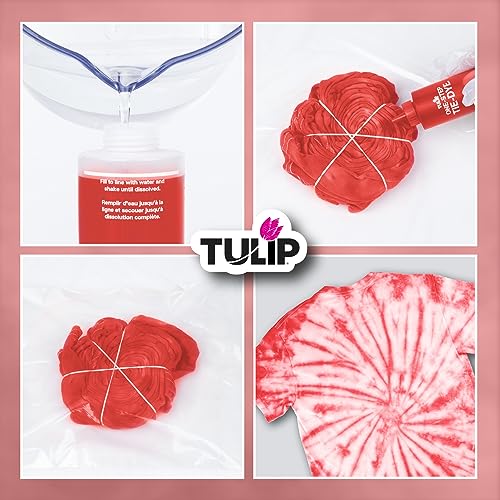Tulip One-Step Tie-Dye Kit Tulip Fabric Dye Open Stock 21543 Fdy Opstk Red 3/36, As Detailed