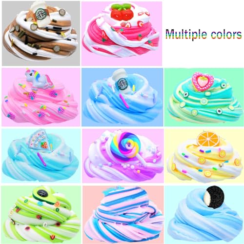 Ktowepua Butter Slime Kit Two-Toned 11 Packed Fidget Toy, Educational Slime Toys, Birthday Gifts Prize Party Favors for Girl Boys Kids 6 7 8 9 10 11 12
