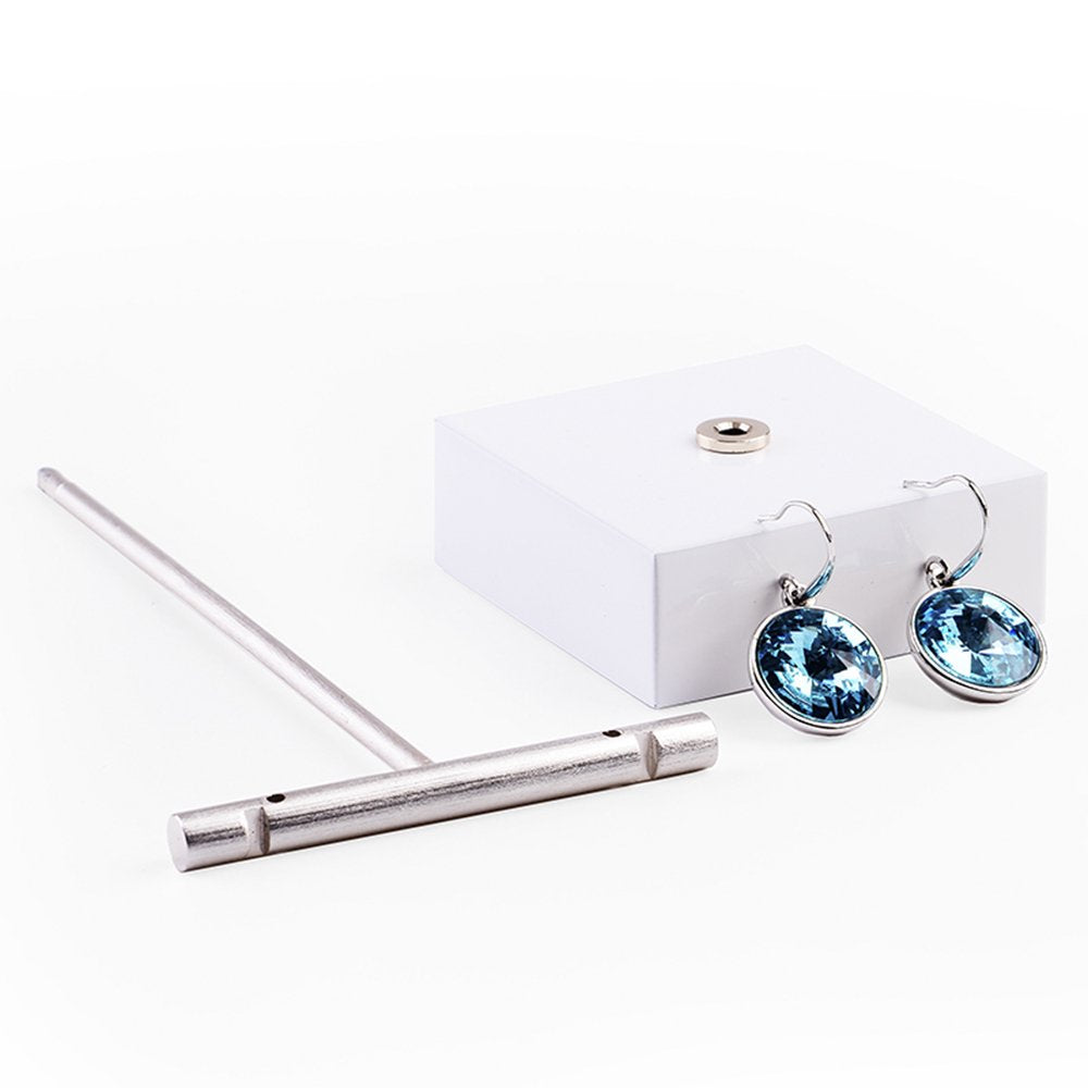 Oirlv T-Bar Jewelry Display Stand Earring Holder (White)
