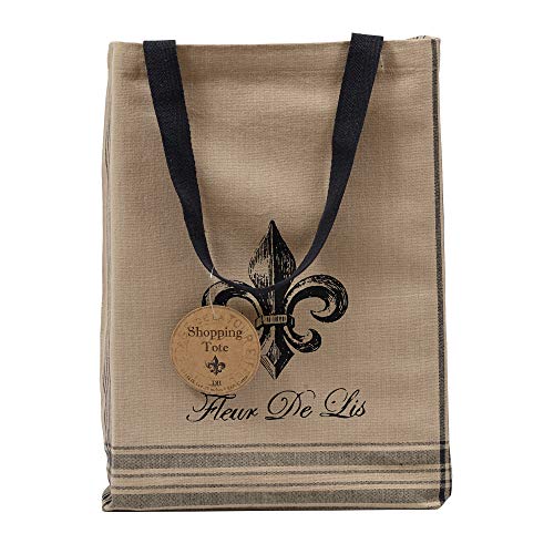 DII Printed Shopping Canvas Bags, Set of 3, French Print (CAMZ34792)