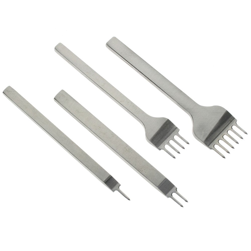 BIGTEDDY - Leather Craft Basic Stitching Sewing Hand Tool Set Saddle Groover for DIY Leathercraft Projects