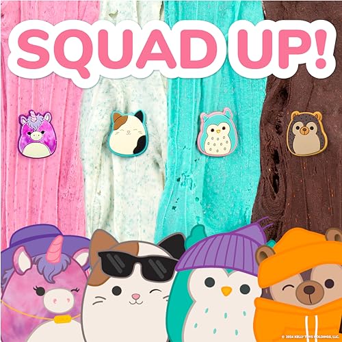 Original Squishmallows Cam The Cat Premium Coconut Scented Slime, 8 oz. Scented Slime, 2 Fun Slime Add Ins, Fluffy Slime, Pre-Made Slime for Kids, Great 6 Year Old Toys, Super Soft Sludge Toy