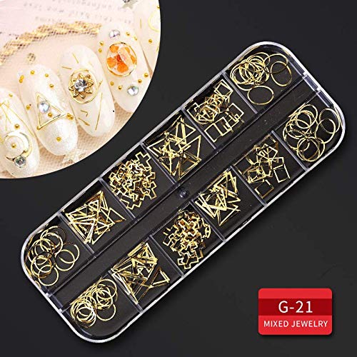 Artdone 9 boxes Nail Rhinestones,Nail Gems Nail Diamonds,Nail Art Studs Nail Crystals Nail Sequins for Nails Kit with 1 Tweezers and 3 Pen for Nail Art Supplies Accessories………