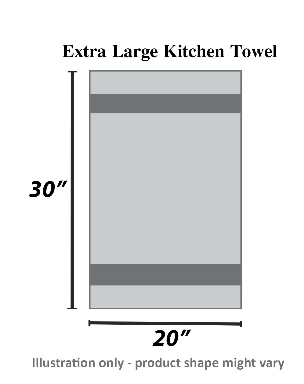 Urban Villa Fall Kitchen Towels Set of 6 Dish Towels for Kitchen 100% Cotton Leaf Print Dish Cloths 20''X30'' Large Multi-Purpose Kitchen Hand Towels Highly Absorbent Kitchen Towels with Hanging Loop