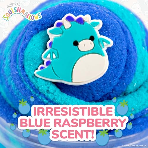 SQUISHMALLOWS Original Tatiana The Dragon Premium Scented Slime, 8 oz. Smooth Slime, Blue Raspberry Scented, 3 Fun Slime Add Ins, Pre-Made Slime for Kids, Great 6 Year Old Toys, Super Soft Sludge Toy