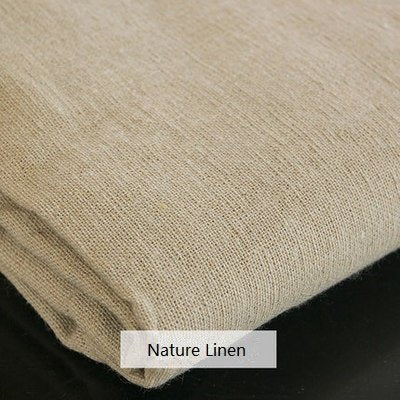 Nature Linen Needlework Fabric, Plain Solid Colour Linen Cloth Hemp Jute Fabric Table Cloth Garments Crafts Accessories, 20 by 62-Inch (Color 1)