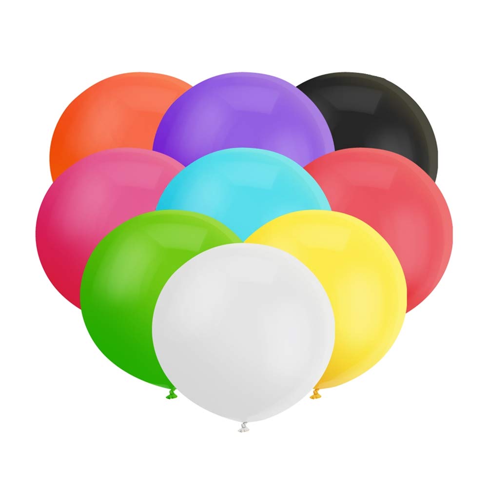 18 Inch Big Balloons Assorted Large Latex Balloons Giant Heavy Duty Balloons for Christmas Birthday Wedding Baby Shower Decorations