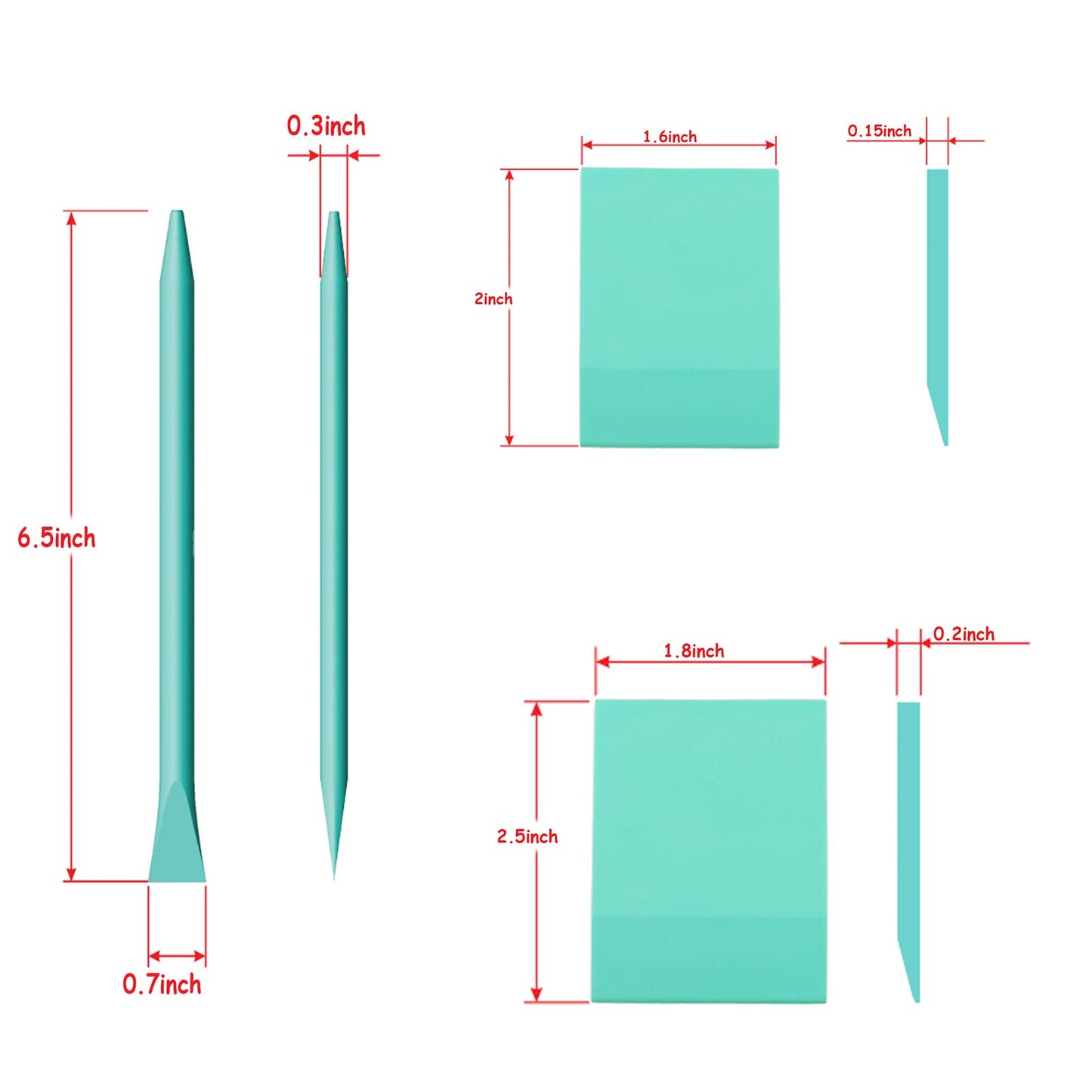 DGAGA 16 Packs Chalk Paste Squeegee Set Screen Printing Tools for Painting Chalk Paste/Ink, 2PCS Silk Screen Stencils Rubber Mini Squeegees Sticks Pens, 5 Stir Sticks, 2 Color Trays and Spray Bottle