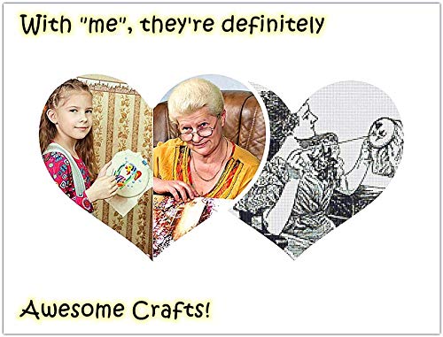 Embroidery Kit, Squirrel Lavender Flowers Garden Awesocrafts Full Range of Embroidery Starter Kits for Beginners Adults Kids DIY Handmade Easy Patterns (Lavender)