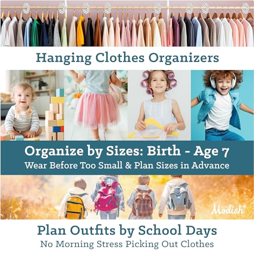 Modish Labels Toddler Child Closet Dividers, Closet Organizers, Toddler Size Dividers, Young Child Size Dividers, Boy, Woodland, Arrow, Tribal, Navy Blue, Mint, Grey (Toddler/Child)