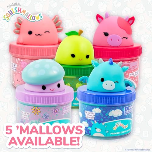 SQUISHMALLOWS Original Tatiana The Dragon Premium Scented Slime, 8 oz. Smooth Slime, Blue Raspberry Scented, 3 Fun Slime Add Ins, Pre-Made Slime for Kids, Great 6 Year Old Toys, Super Soft Sludge Toy
