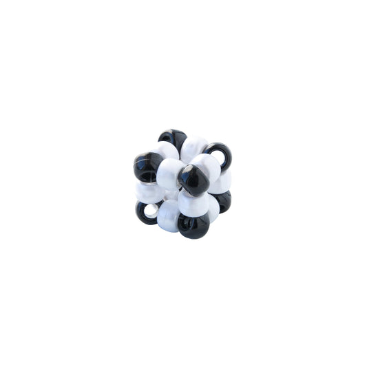 The Beadery - 9x6mm Barrel Pony Bead, Black - 900 Pieces - 750V052