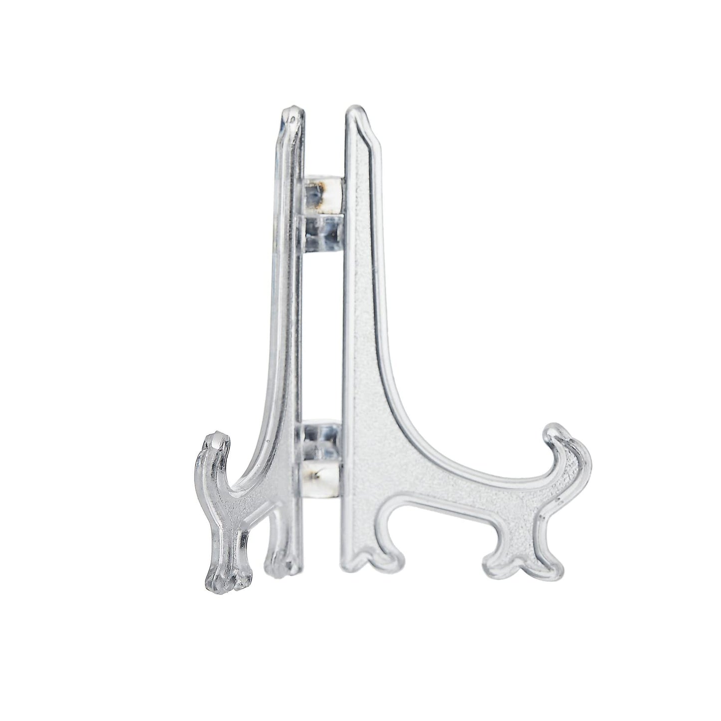 Juvale 24 Pack 3-inch Mini Easel Display Stand for Sports Trading and Baseball Cards - Small Acrylic Holder for Pictures