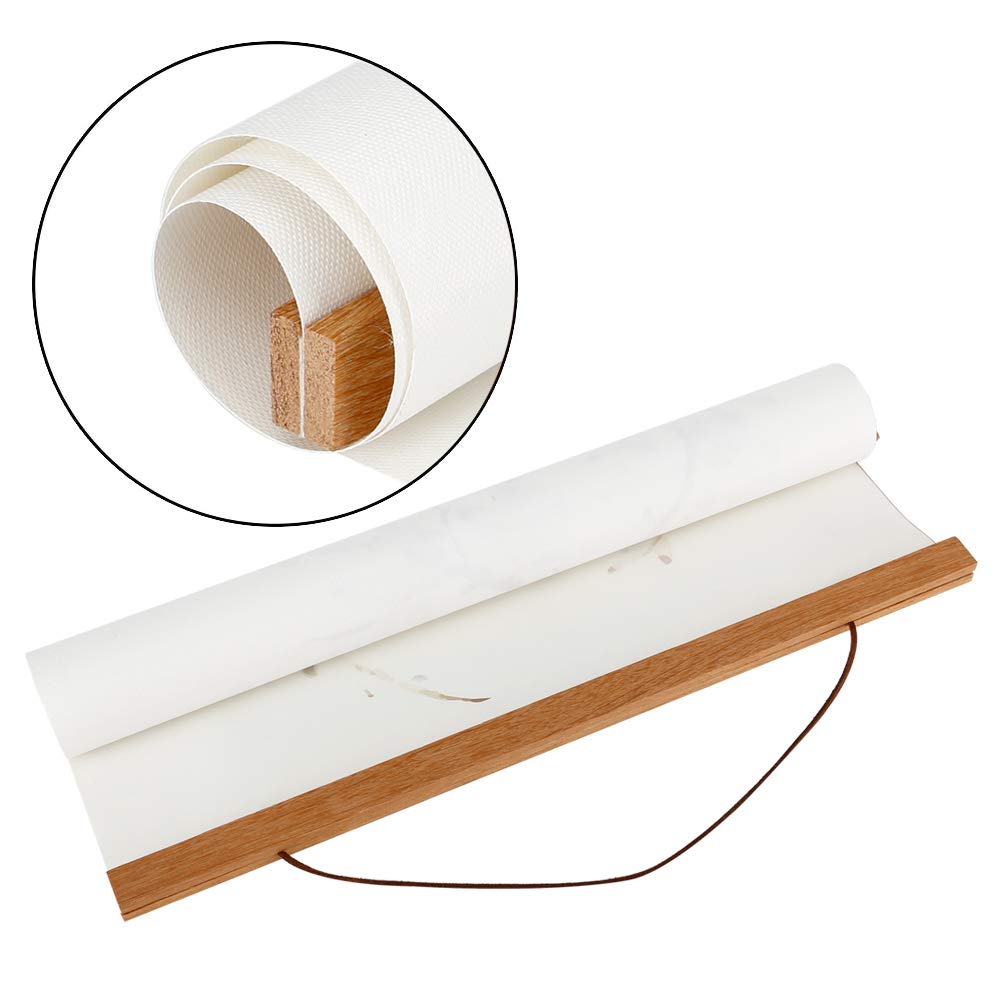 Magnetic Poster Hanger Frame, Light Wood Wooden Magnet Canvas Artwork Print Poster Hangers for 10x14 10x16 10x20 Frames Hanging Kit (Teak Wood, 10")