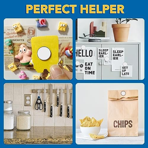 DIYMAG 100Pcs Refrigerator Magnets, Small Round Disc Magnets for Crafts, Premium Brushed Nickel Tiny Fridge Magnets, Office Magnets, and Whiteboard Magnets