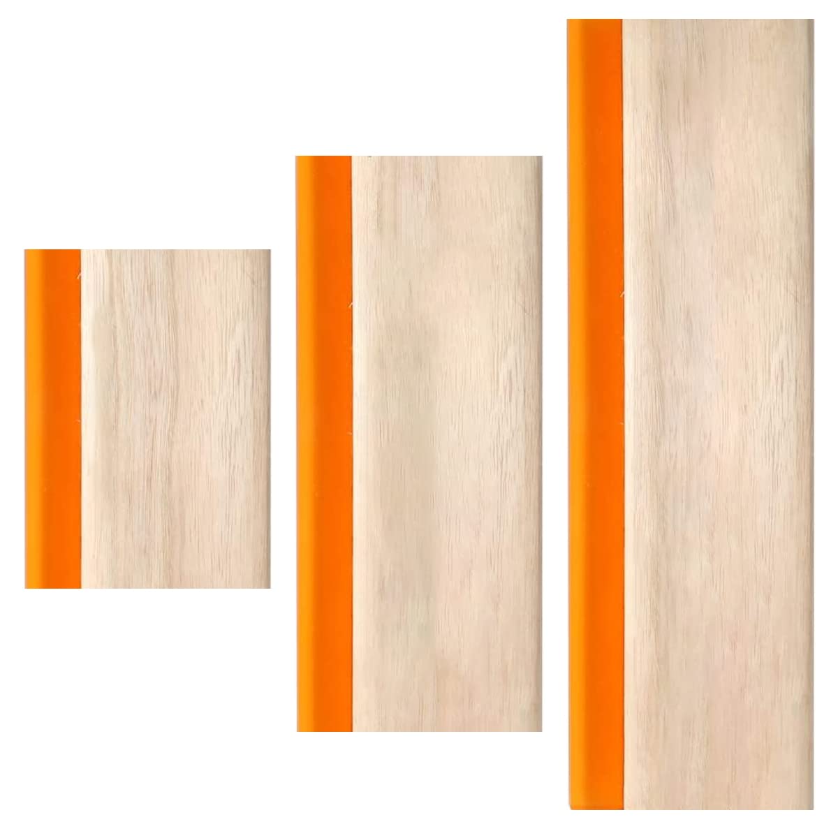 INBYME Silk Stencil Screen Printing Squeegee, 3 Size 5.9 inch/9.4 inch/13.7 inch Water Squeegee, 75 Durometer Wooden Ink Scraper for Screen Printing